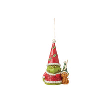 Load image into Gallery viewer, Grinch Gnome with Max Hanging Ornament