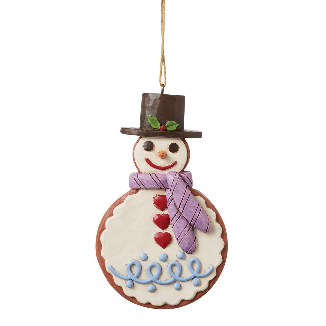 Gingerbread Snowman Hanging Ornament