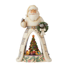 Load image into Gallery viewer, Santa Open Scene LED White Woodlands