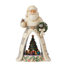 Load image into Gallery viewer, Santa Open Scene LED White Woodlands