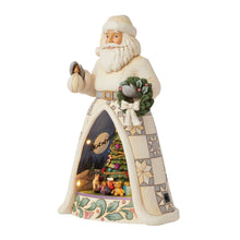 Load image into Gallery viewer, Santa Open Scene LED White Woodlands