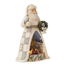 Load image into Gallery viewer, Santa Open Scene LED White Woodlands