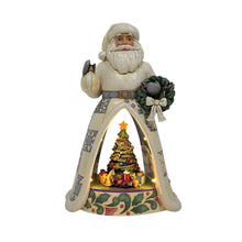 Load image into Gallery viewer, Santa Open Scene LED White Woodlands