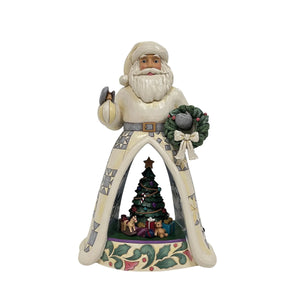 Santa Open Scene LED White Woodlands