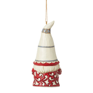 Nordic Noel Gnome With Heart Hanging Ornament