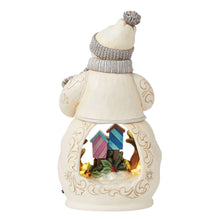 Load image into Gallery viewer, Snowman with Open Scene LED White Woodlands
