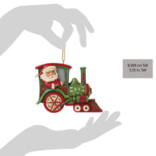 Load image into Gallery viewer, Santa in Train Hanging Ornament