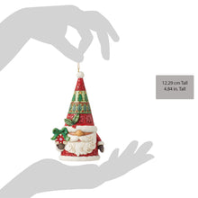 Load image into Gallery viewer, Santa Gnome with Gift Hanging Ornament