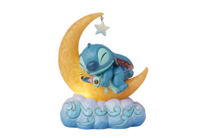 Sweet Dreams Stitch & Scrump on Light-up Moon Figurine