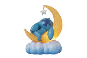 Sweet Dreams Stitch & Scrump on Light-up Moon Figurine