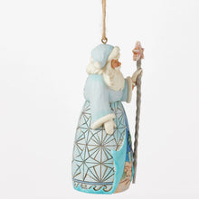 Load image into Gallery viewer, Santa with Starfish Cane Hanging Ornament