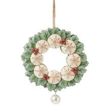 Load image into Gallery viewer, Sand Dollar Wreath Hanging Ornament