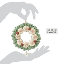 Load image into Gallery viewer, Sand Dollar Wreath Hanging Ornament