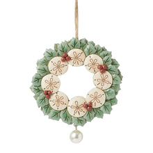 Load image into Gallery viewer, Sand Dollar Wreath Hanging Ornament