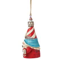 Load image into Gallery viewer, Lighthouse Gnome Hanging Ornament