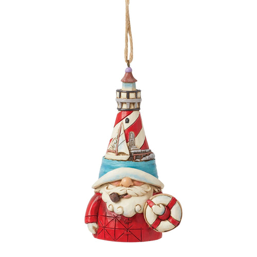 Lighthouse Gnome Hanging Ornament