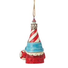 Load image into Gallery viewer, Lighthouse Gnome Hanging Ornament