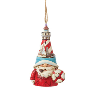 Lighthouse Gnome Hanging Ornament