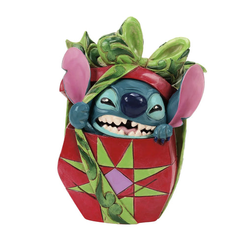 Holiday Mischief Stitch Tearing Christmas Present