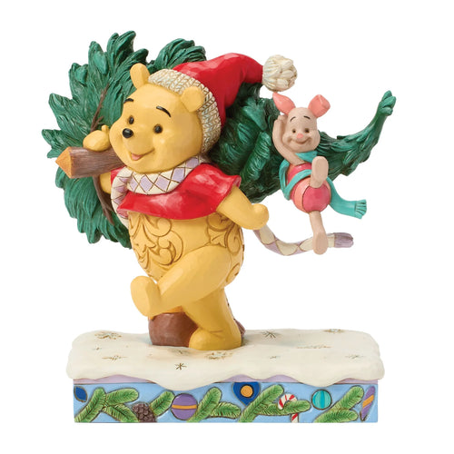 A Tree for Two Winnie the Pooh & Piglet with Christmas Tree