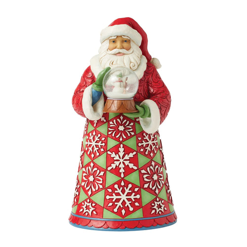 Santa Holding Mini Globe