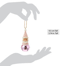Load image into Gallery viewer, Heartwood Sweets Santa Bell Hanging Ornament