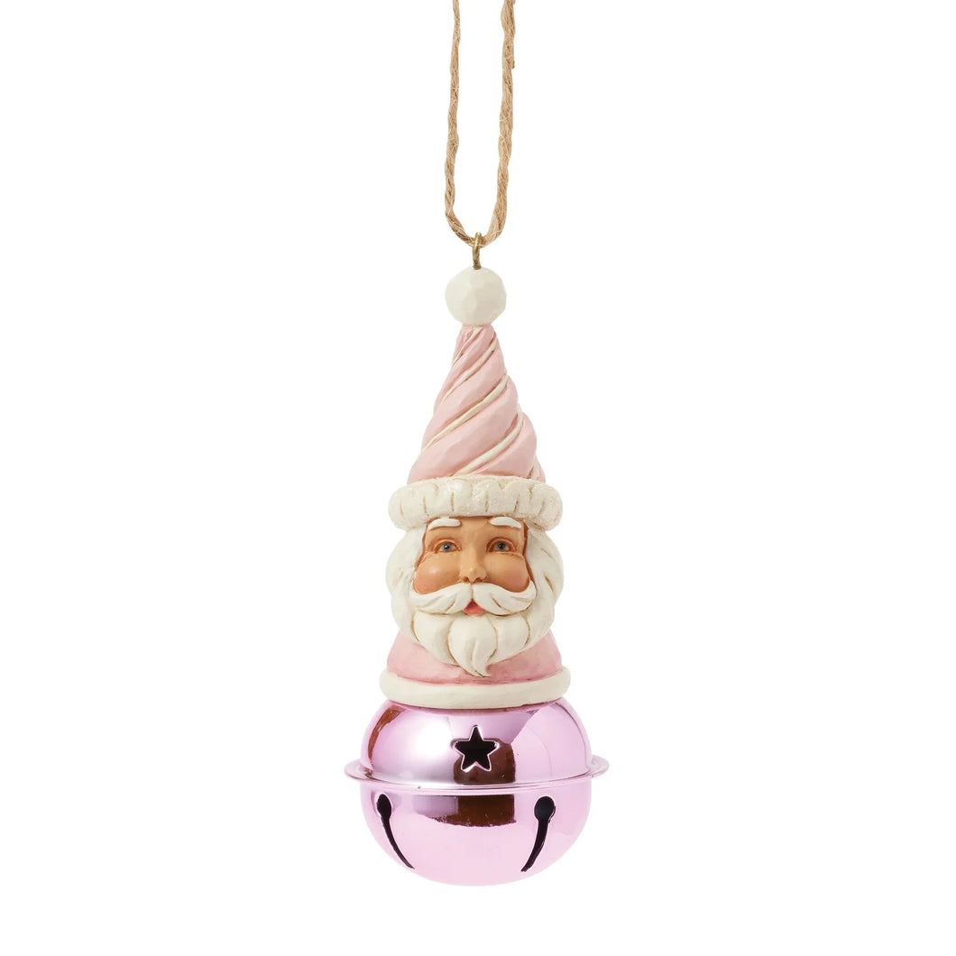 Heartwood Sweets Santa Bell Hanging Ornament