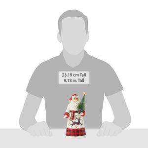 Santa Delivers Santa with Sisal Tree