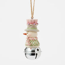Load image into Gallery viewer, Heartwood Sweets Snowman Bell Hanging Ornament