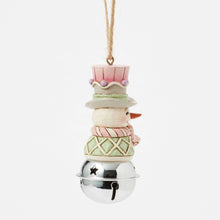 Load image into Gallery viewer, Heartwood Sweets Snowman Bell Hanging Ornament