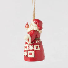 Load image into Gallery viewer, Nordic Noel Santa with Cardinal Hanging Ornament
