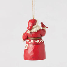 Load image into Gallery viewer, Nordic Noel Santa with Cardinal Hanging Ornament