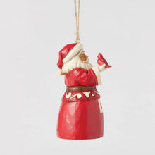 Load image into Gallery viewer, Nordic Noel Santa with Cardinal Hanging Ornament