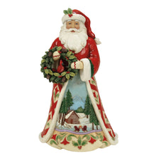 Load image into Gallery viewer, Christmas&#39;s Peaceful Retreat Lodge Santa with Wreath &amp; Scene