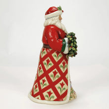 Load image into Gallery viewer, Christmas&#39;s Peaceful Retreat Lodge Santa with Wreath &amp; Scene