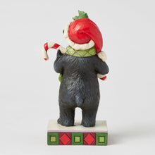 Load image into Gallery viewer, Beary Merry Christmas Lodge Black Bear with Candy Cane