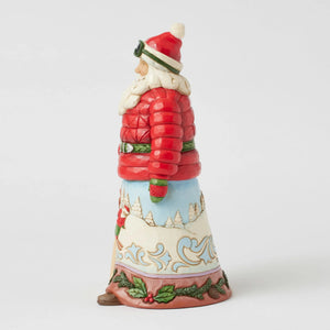 Gone Skiing Lodge Santa with Skis