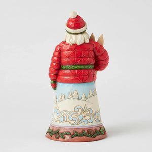 Gone Skiing Lodge Santa with Skis