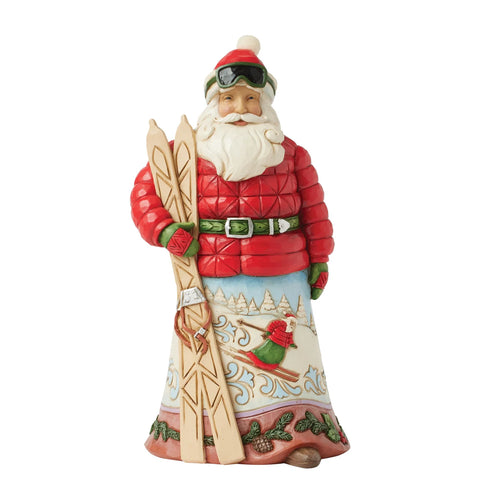 Gone Skiing Lodge Santa with Skis