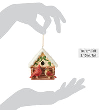 Load image into Gallery viewer, Log Cabin Bird House Hanging Ornament