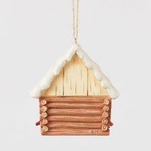 Load image into Gallery viewer, Log Cabin Bird House Hanging Ornament