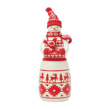 Load image into Gallery viewer, There&#39;s Snow One Like You Nordic Noel Snowman with Cardinal