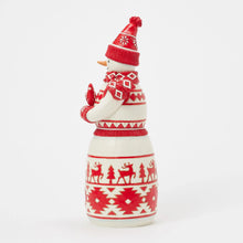 Load image into Gallery viewer, There&#39;s Snow One Like You Nordic Noel Snowman with Cardinal