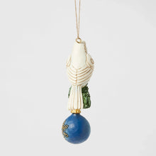 Load image into Gallery viewer, Blue &amp; Gold Dove Hanging Ornament