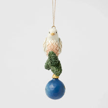 Load image into Gallery viewer, Blue &amp; Gold Dove Hanging Ornament