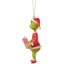 Load image into Gallery viewer, Grinch with Book Hanging Ornament