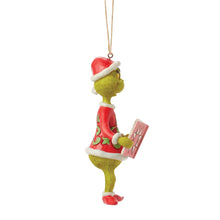 Load image into Gallery viewer, Grinch with Book Hanging Ornament