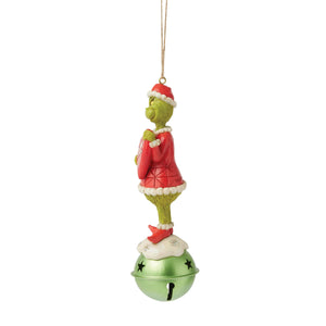 Grinch on Bell Dated 2025 Hanging Ornament