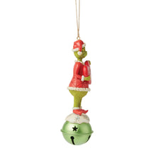 Load image into Gallery viewer, Grinch on Bell Dated 2025 Hanging Ornament
