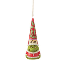 Load image into Gallery viewer, Grinch Naughty/Nice Gnome Hanging Ornament